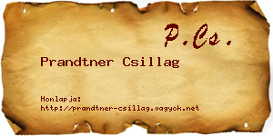 Prandtner Csillag névjegykártya